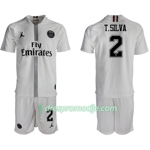 Paris Saint Germain Dres T.Silva 2 Jodan Bijela Dječji Treći 2018/19 Kratkih Rukava Paris Saint Germain Dres T.Silva 2 Jodan Bijela Dječji Treći 2018/19 Kratkih Rukava